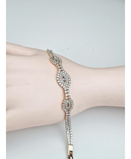 Bransoletka stal ozdobna bogato zdobiona