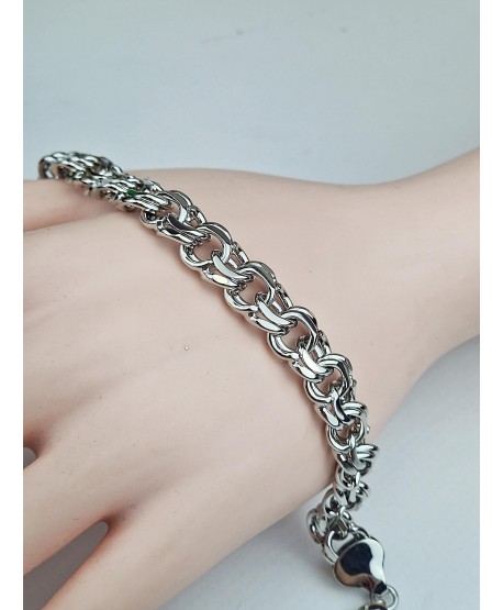 Bransoletka łańcuszkowa srebrna