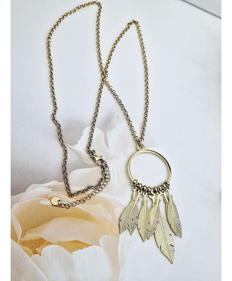 Naszyjnik stal wisior łapacz snów