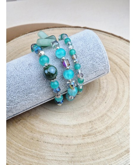 Zestawy bransoletek koraliki z kamieniami