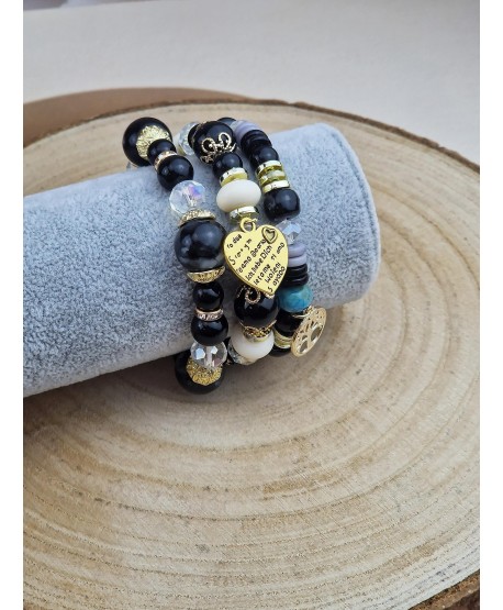 Zestawy bransoletek różne koraliki z serduszkiem i drzewkiem