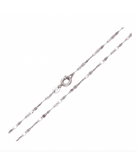 Łańcuszek stal srebrny cienkie ptasie oko 50 cm