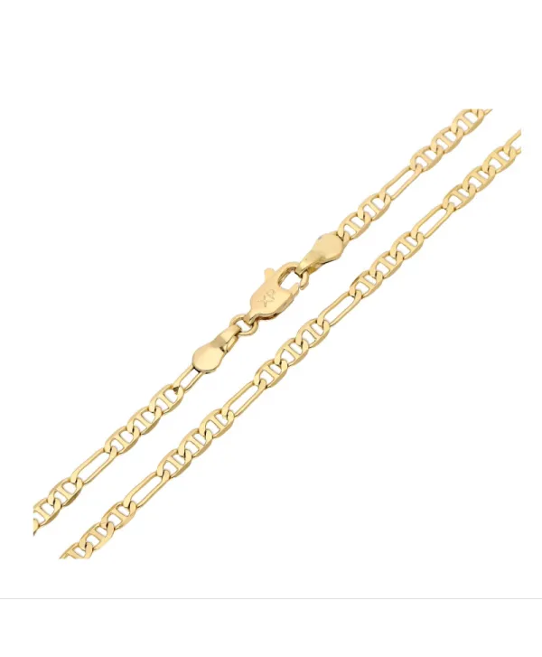 Łańcuszek stal złoty splot gucci 45 cm