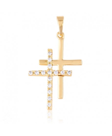 Krzyżyk stal podwójny z cyrkoniami