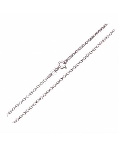 Łańcuszek stal srebrny splot rolo 50 cm