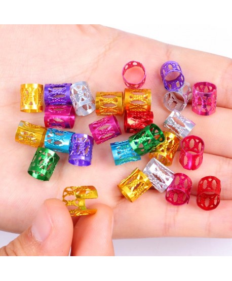 Koraliki do warkoczyków komplet 10 szt