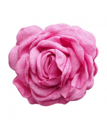 Spinka klamra z różowym kwiatem