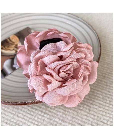 Spinka klamra z kwiatem brudny róz