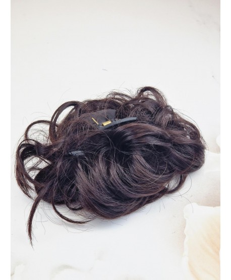 Spinki z włosami koczek z włosów