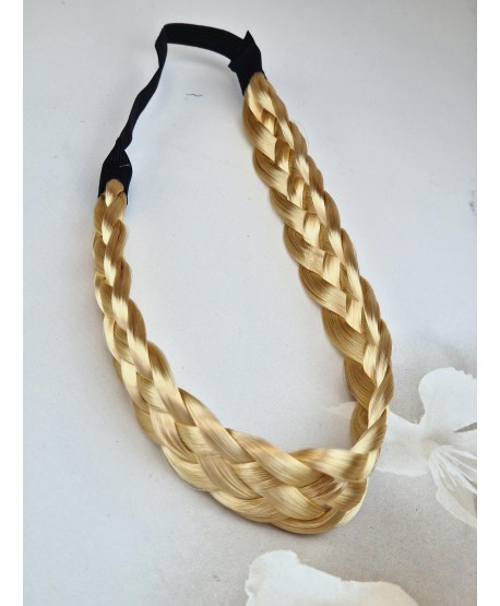 Opaski na gumce z włosami warkocz z włosów