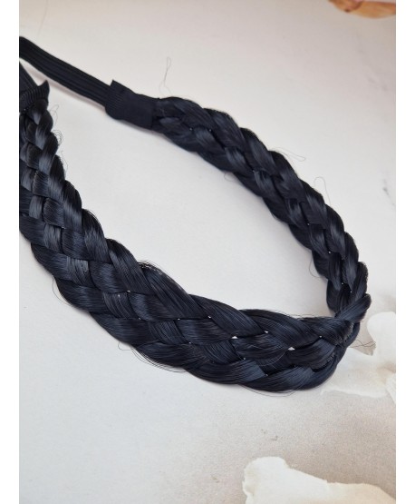 Opaski na gumce z włosami warkocz z włosów