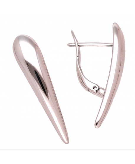 Kolczyki stal srebrne pałeczki