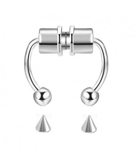 Kolczyk fake sztuczny magnetyczne podkówki