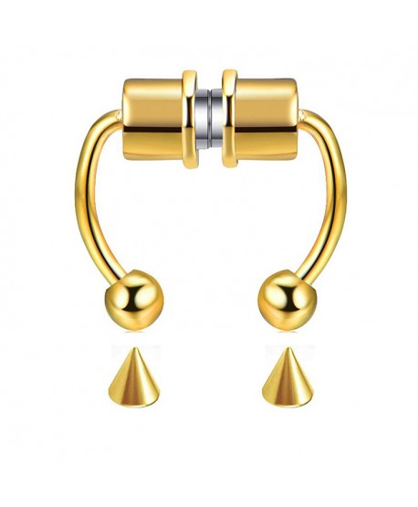 Kolczyk fake sztuczny magnetyczne podkówki