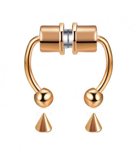 Kolczyk fake sztuczny magnetyczne podkówki