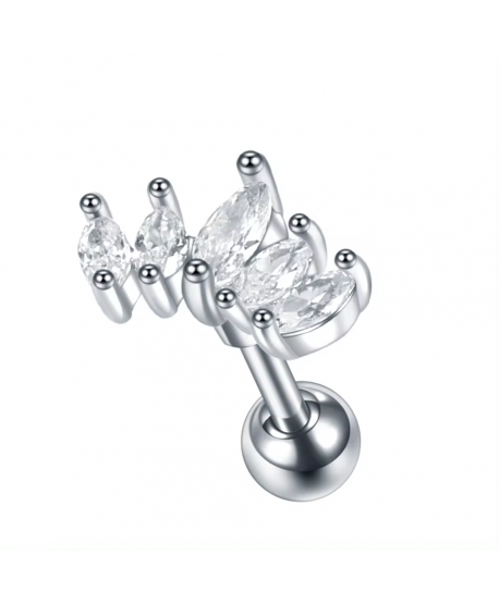 Kolczyki ozdobne labrety tragus helix różne kształty