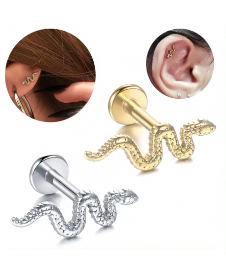 Piercing labret stal chirurgiczna