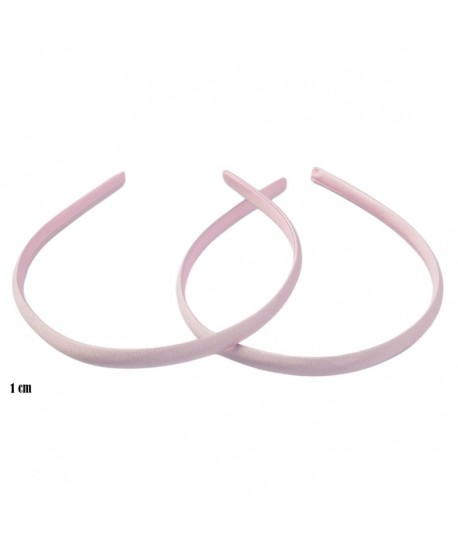 Opaska z materiałem blady róż