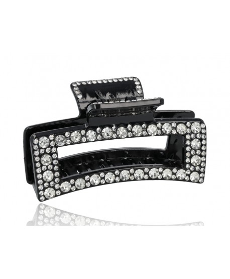 Spinka klamra do włosów ozdobny prostokąt