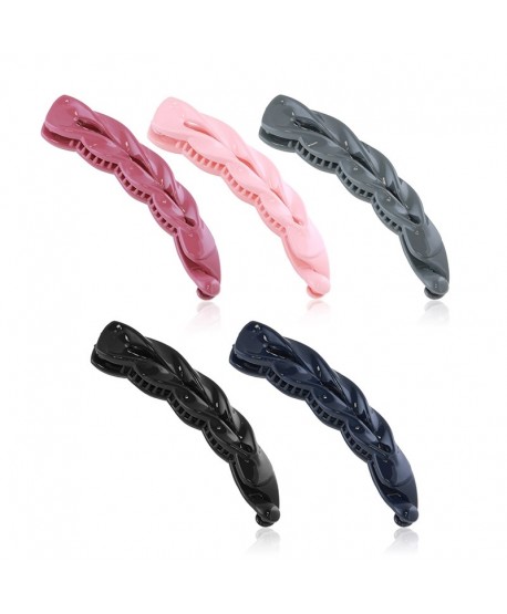 Spinka szogun owalna czarna 14 cm