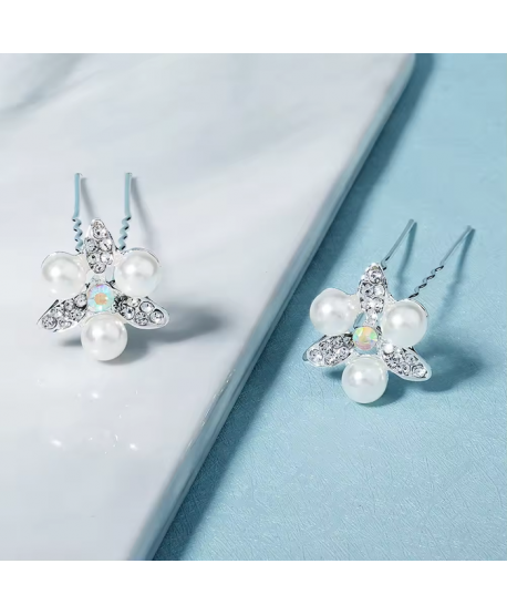 Ozdobne srebrne kokówki z kwiatuszkami