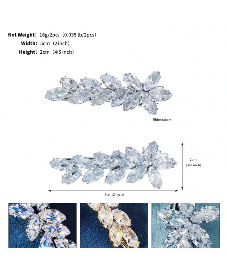 Ozdobne spineczki do włosów błyszczące cyrkonie