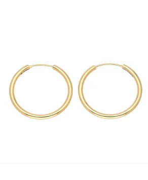 Kolczyki stal cienkie koła