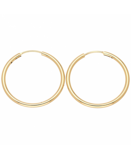 Kolczyki stal cienkie koła 5 cm