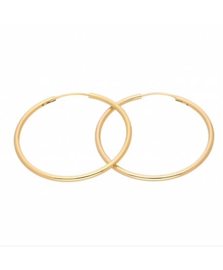 Kolczyki stal cienkie koła 5,5 cm