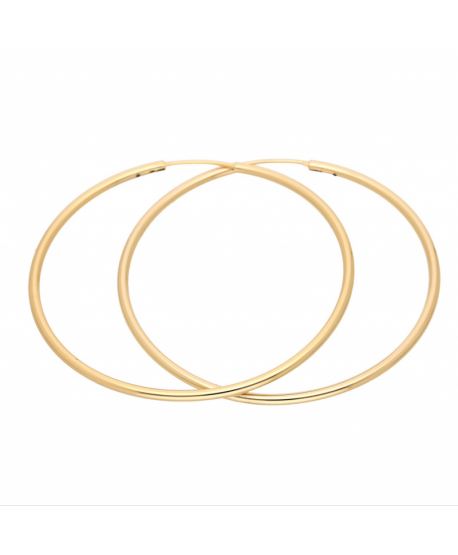 Kolczyki stal cienkie koła 6 cm