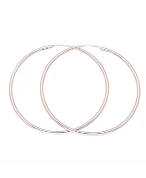 Kolczyki stal srebrne cienkie koła