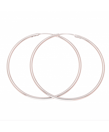 Kolczyki stal srebrne cienkie koła