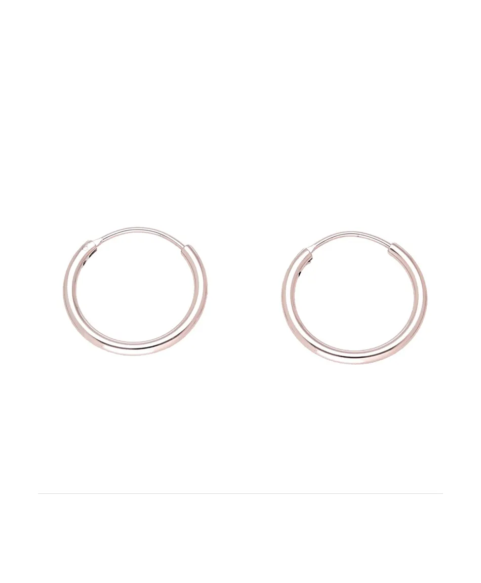 Kolczyki stal srebrne cienkie koła 2,5 cm