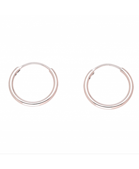 Kolczyki stal srebrne cienkie koła 2,5 cm