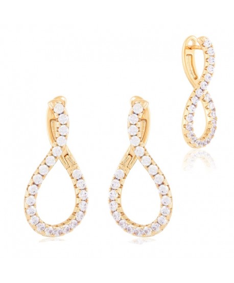 Kolczyki stal zdobione pętelki