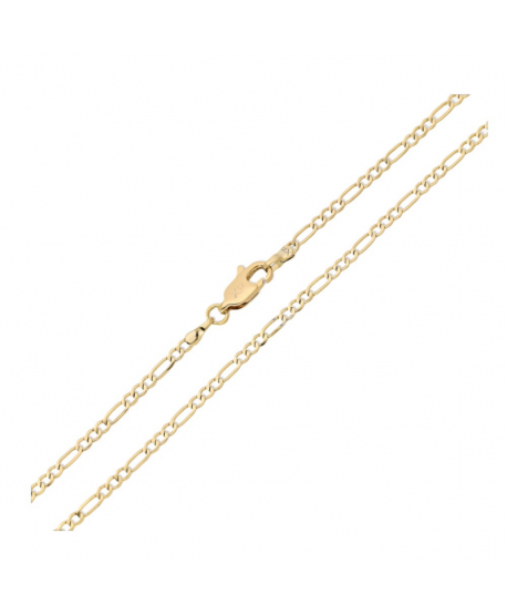 Łańcuszek stal splot figaro 55 cm