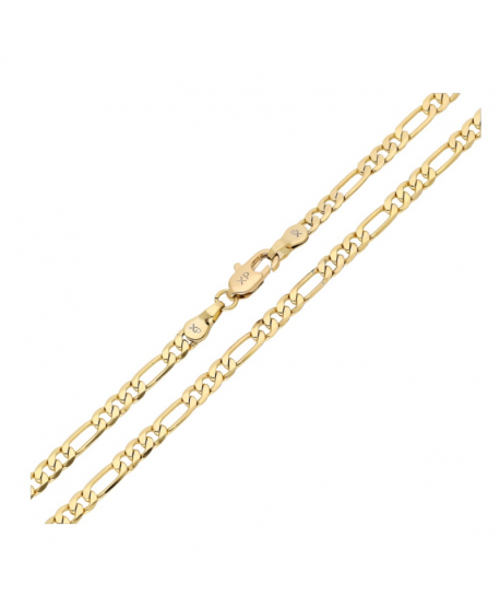 Łańcuszek stal splot figaro 45 cm / 3 mm