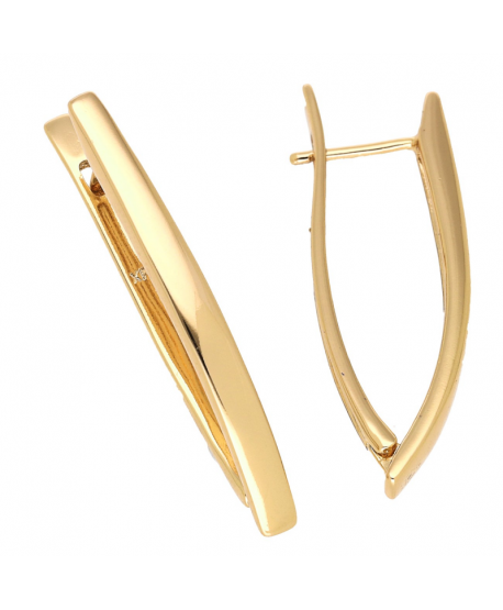 Kolczyki stal gładkie pałeczki kły 3,6 cm