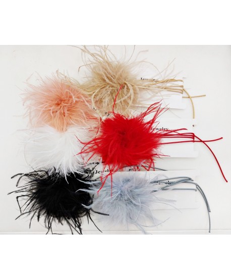Naszyjniki z piórami wiązany choker piórka