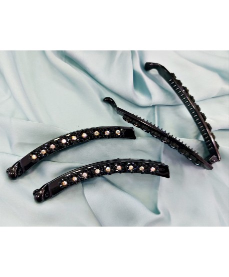 Spinki ozdobne czarne szoguny banany