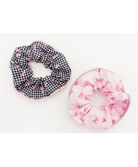 Słodkie scrunchie gumki w kokardki