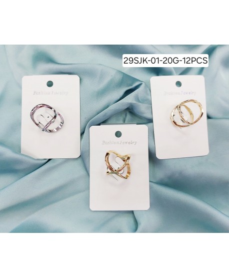 Pierścienie do apaszki klasyczne złote srebrne