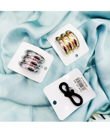 Gumki do włosów z ozdobą na kucyk szerokie hair cuff