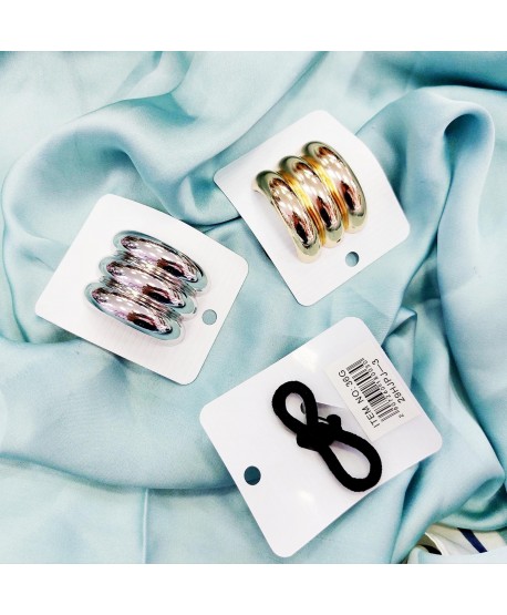 Gumki do włosów z ozdobą na kucyk szerokie hair cuff