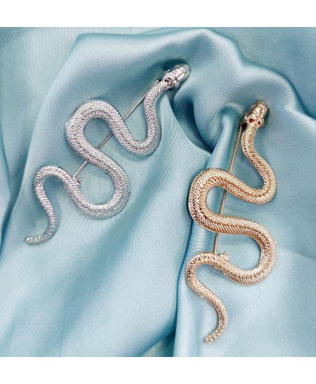 Broszki metalowe duże węże