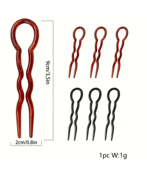 Duże kokówki do włosów długie zęby zestaw 3 sztuk