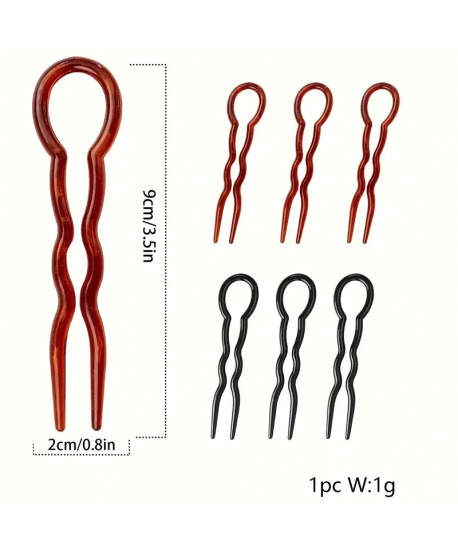 Duże kokówki do włosów długie zęby zestaw 3 sztuk