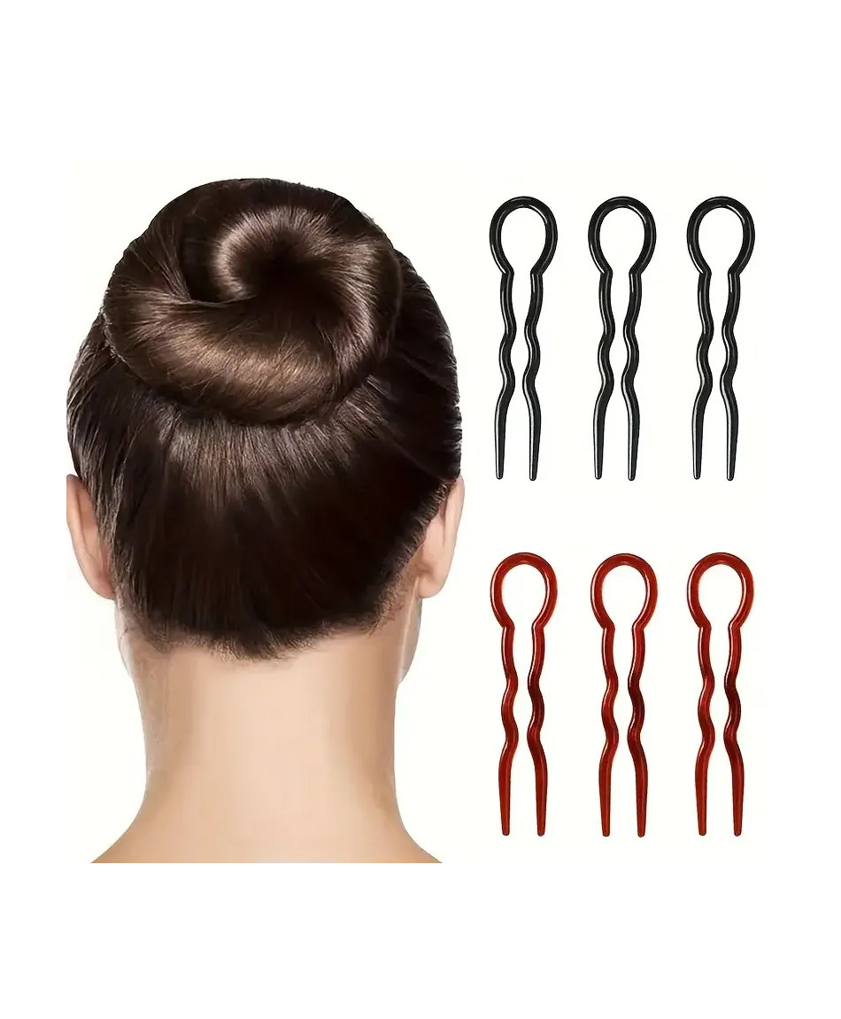 Duże kokówki do włosów długie zęby zestaw 3 sztuk