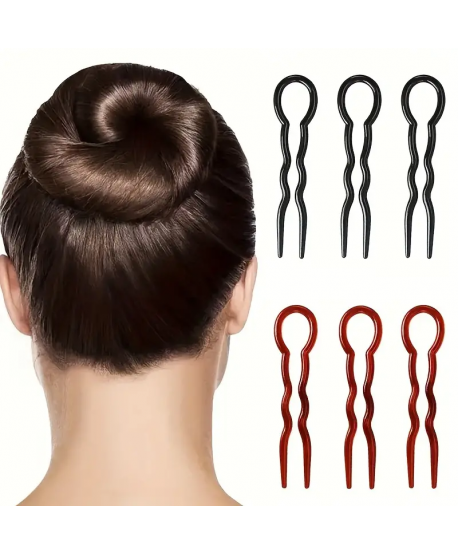 Duże kokówki do włosów długie zęby zestaw 3 sztuk