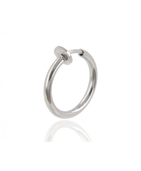 Kółeczka fake klipsy srebrne 1,3 cm